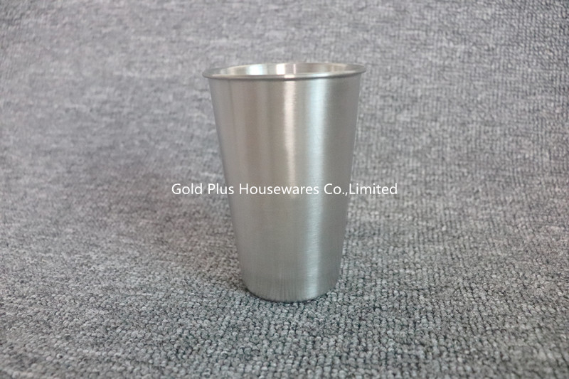 Single Wall Food Grade Stainless Steel Juice Cup 500ml Capacity