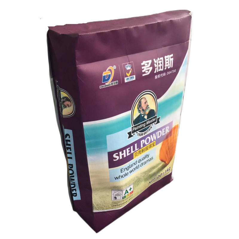 33x41x10cm 86GSM(61+11+14) Woven PP Valve Bag with Luxury Bopp printing for Dry Mixtures