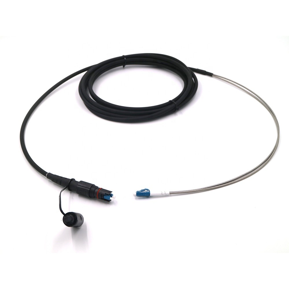 Duplex LC To LC Fiber Optic Patch Cord Field Installable Corning Optitap H Connector