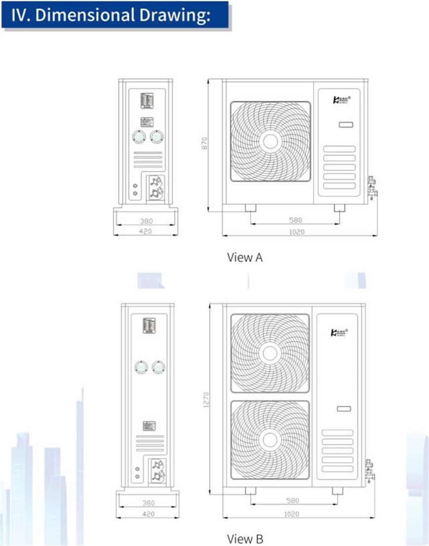 3P Commercial Parallel Compressor Condensing Air Cooler Unit For Cold Room