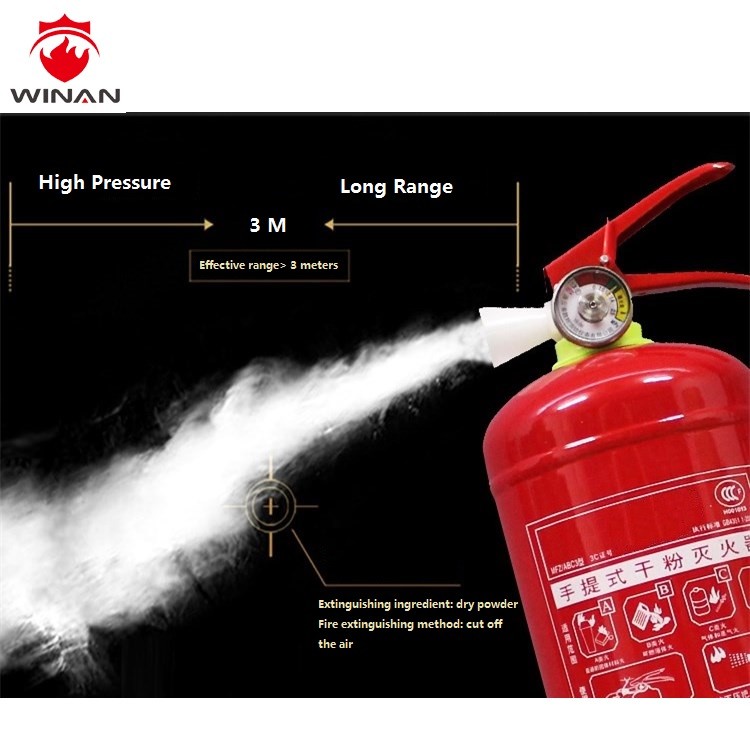 Emergency Co2 Portable Fire Extinguishers 6L Water Empty Pressure Gauge