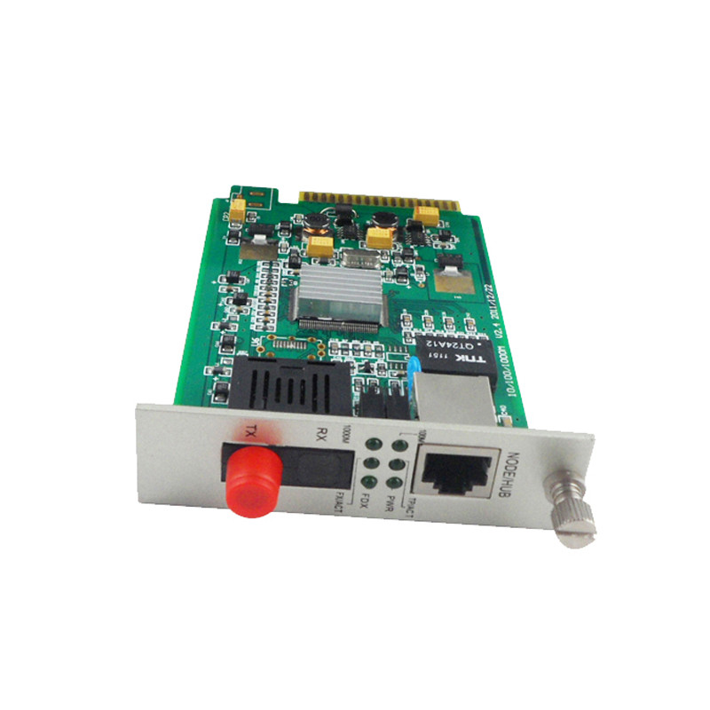 Card Type Fiber Optic Media Converter , Ethernet To Fiber Optic Converter