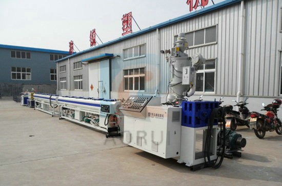 380V PE Water Pipe Making Machine , Plastic PE PPR Pipe Extrusion Line