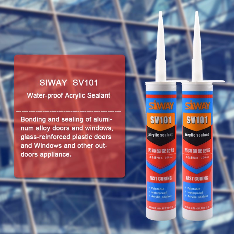 Acid Rtv Glue Acrylic Sealant Duct Silicone Sealant 300ml 12 Months Shelf Life