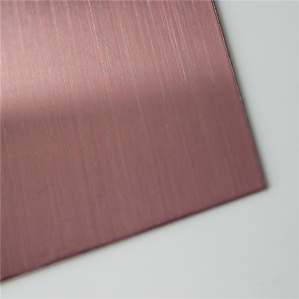 China Foshan 1219*2438mm Stainless Steel Material For Brushed Stainless Steel