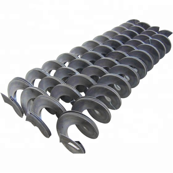 Rustproof Small Auger Spiral Flight Helical Blade For Lime Powder Conveying