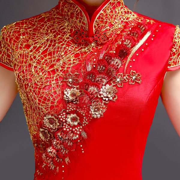 Chinese Style Mermaid Wedding Dress