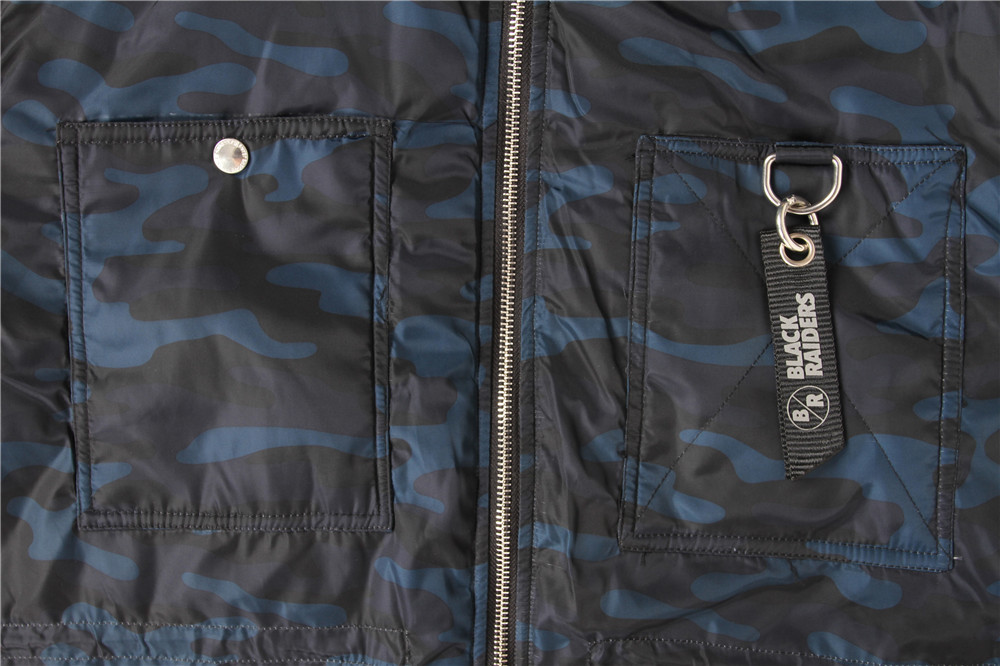 Men's Heavy coats, Men's Heavy jacket, Camo Print, Metal Zipper