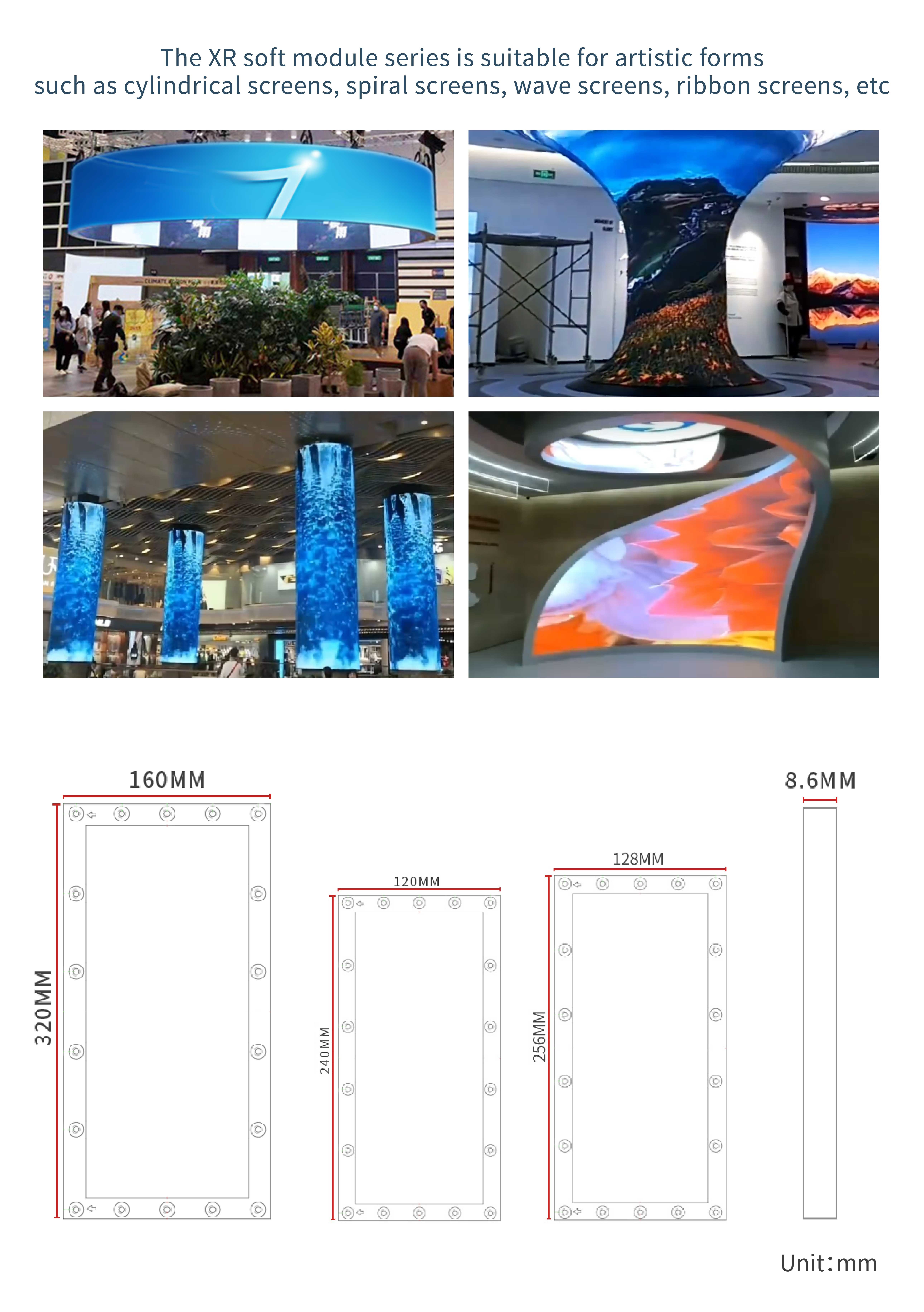 Popular Product P1.86/P2/P2.5/P3.076 Indoor Led Soft Module 220v 4k Led Flexible Display For Bar / Wedding