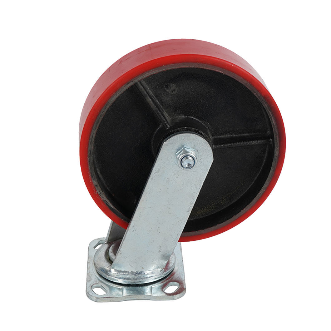 200mm 600kg Vintage Scaffold Polyurethane Heavy Duty Swivel Castor Wheels