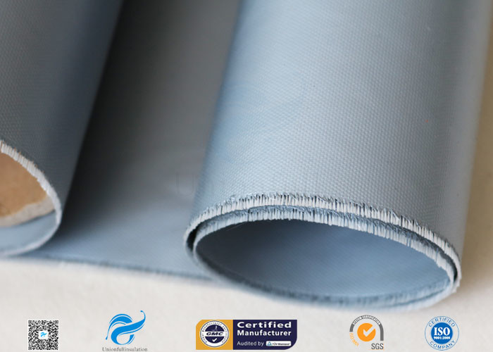 0.25mm 0.45mm 0.5mm Silicone Coated Glass Fabric / Cloth For Thermal Insulation