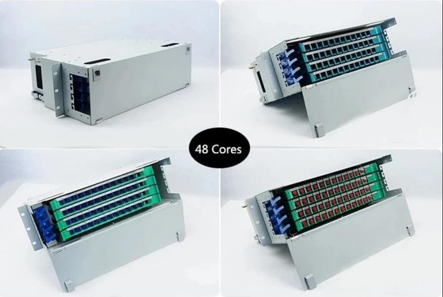 24 48 Port SC FC ST LC Optical Fiber Distribution Frame