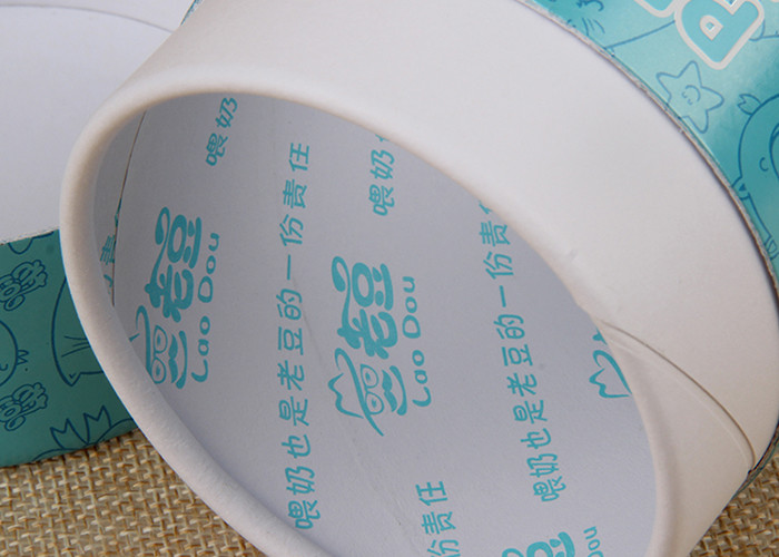 73mm Diameter Customized Paper Cans Packaging With Clear PVC Window QS Approval