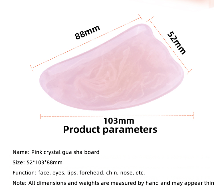 Rose Quartz Crystal Facial Roller Customized Face Eye Roller 10g