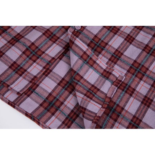 Unisex Vintage Soft Brushed Flannel Shirt with Classic Plaid Pattern and Relaxed Fit