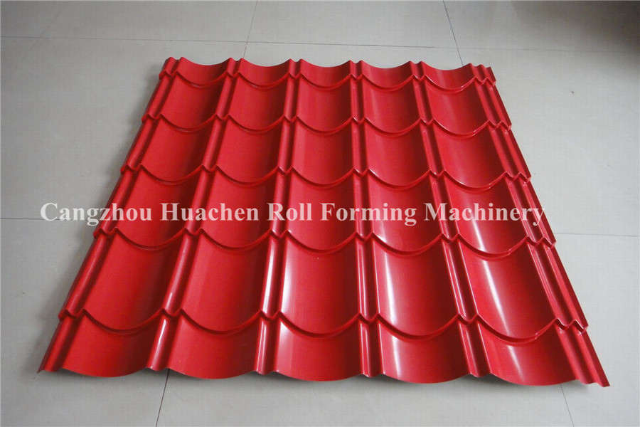 Steel Step Tile Making Machinery / Glazed Tile Cold Rolled Forming Machine