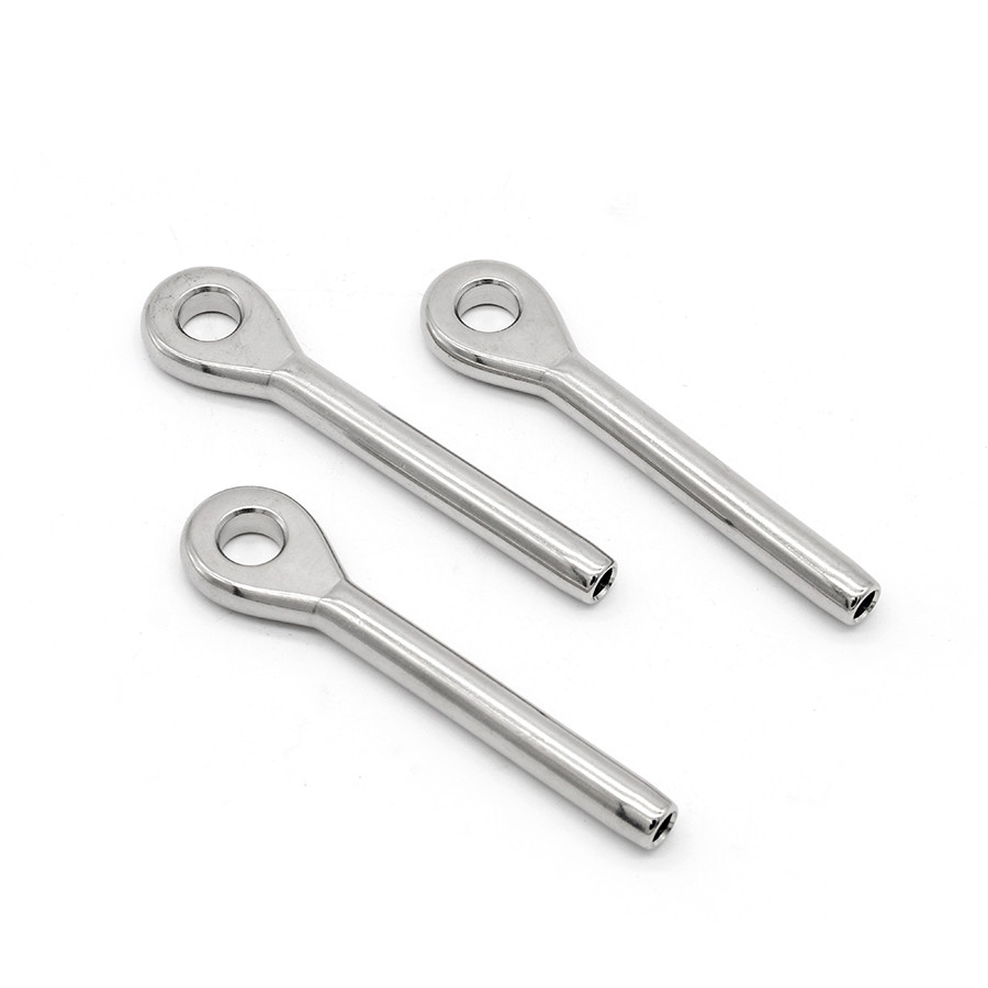 Stainless Steel 304 316 Wire Rope Eye Terminal Metal
