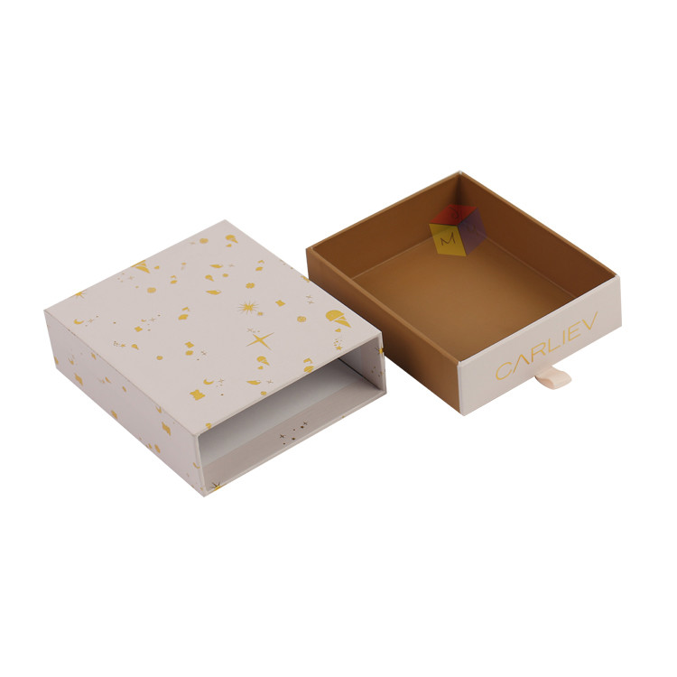 Cheap Paper Pull Out Slide Drawer Small Customize Jewelry Box Gift Packaging With Logo
