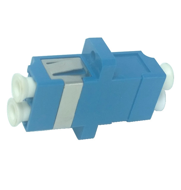 Cream color Low Insertion Loss MU Fiber Optic Adapter for Computer Networks