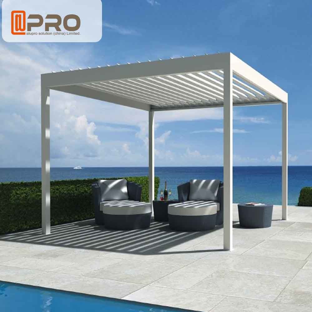 Free Standing Modern Aluminum Pergola Withstand Severe Climatic Changes