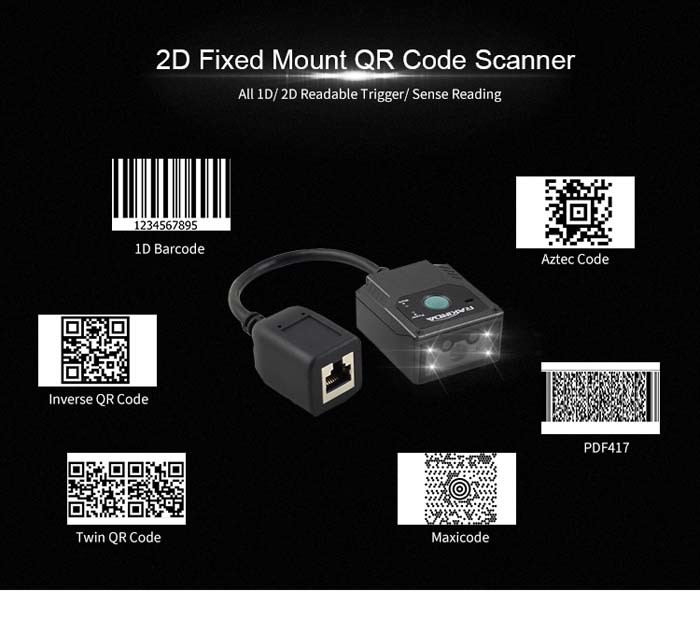Passport OCR MRZ Industrial Barcode Scanner Embedded 1D QR Scan Module