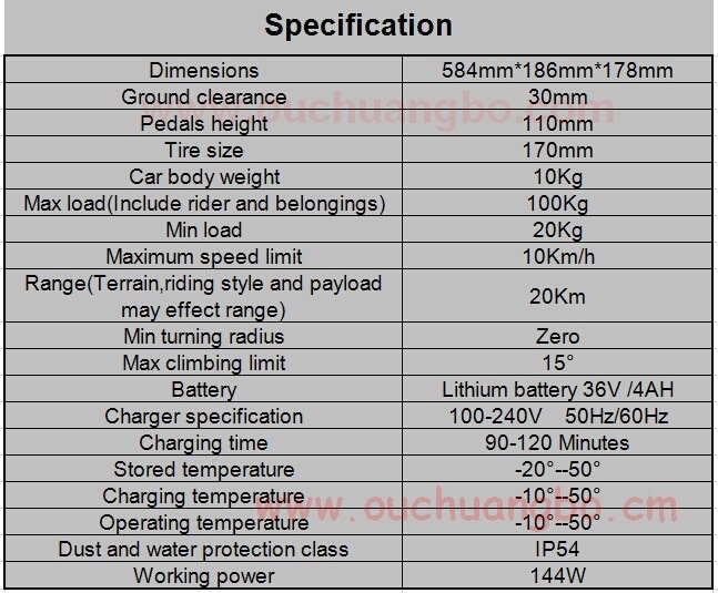 Ouchuangbo Yellow Self-balancing vehicle electric balancing scooter OCB-XX11