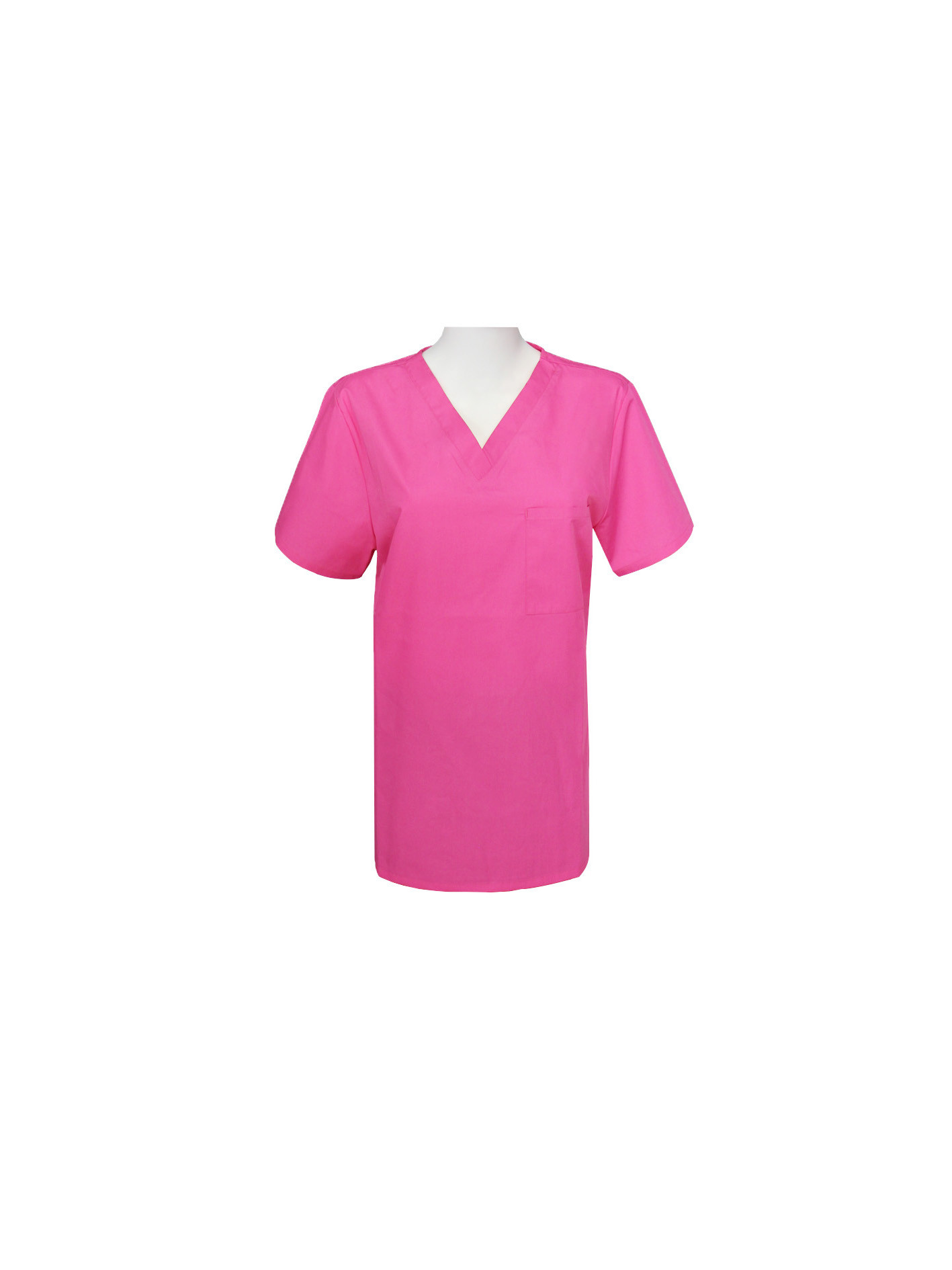 180 GSM Rose Red Dividing Line Nurse Medical Scrubs Antimicrobial Wrinkle-free