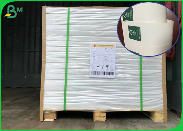 300GSM 610*860MM White Color C1S Ivory Board Fold With FSC Certification 