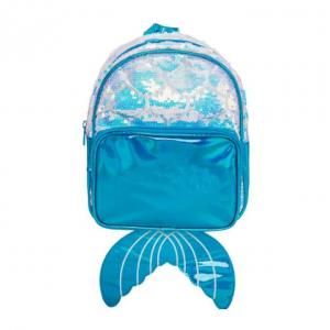 Buy cheap Customized Logo Waterproof Mermaid Blue Duffel Bags Kids School Bags Backpack product