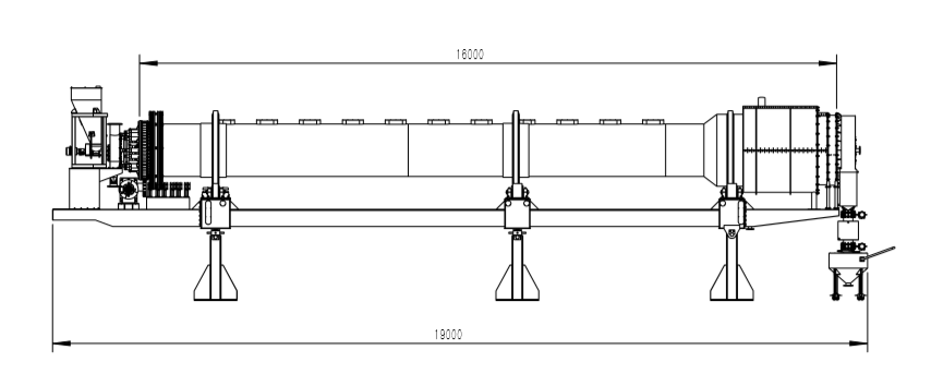 Continuous Non-metallic Rotary Kiln With 30-300kg/h Capacity