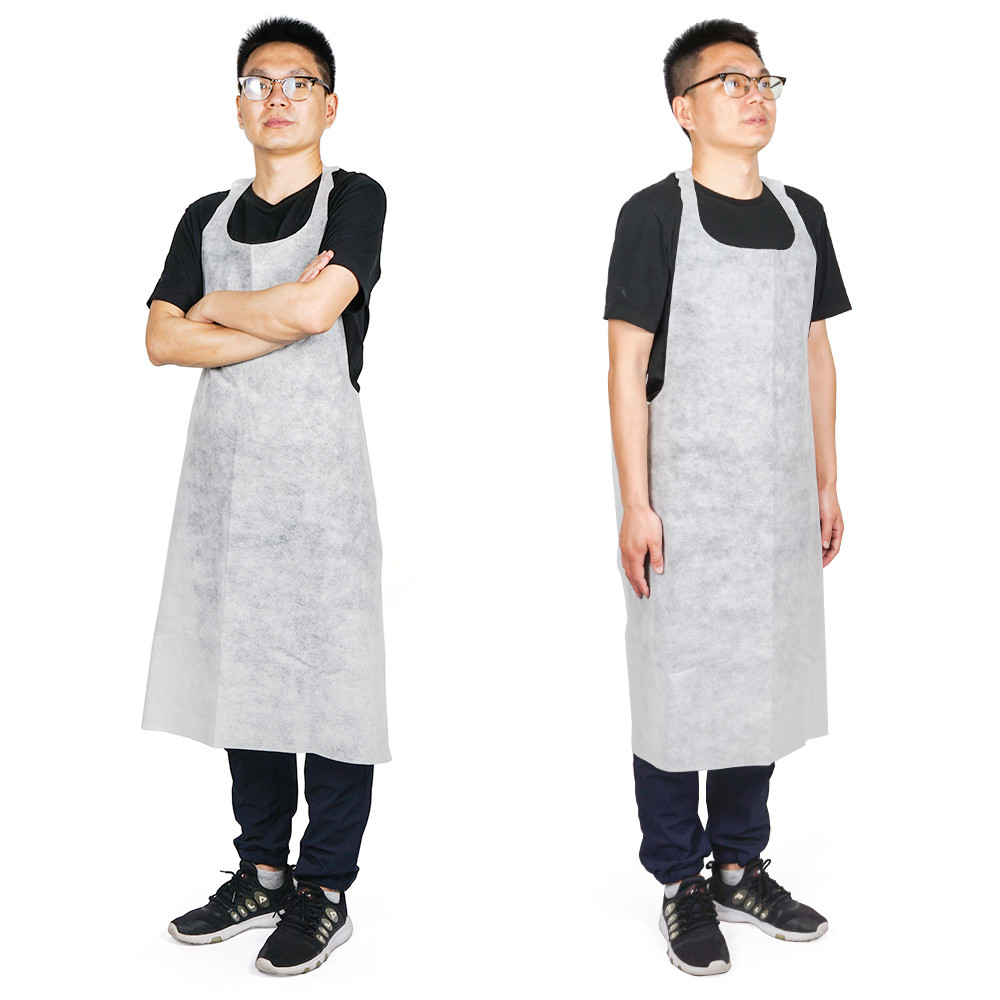 Laboratory Non Woven Isolation Gown , Household Disposable Isolation Apron