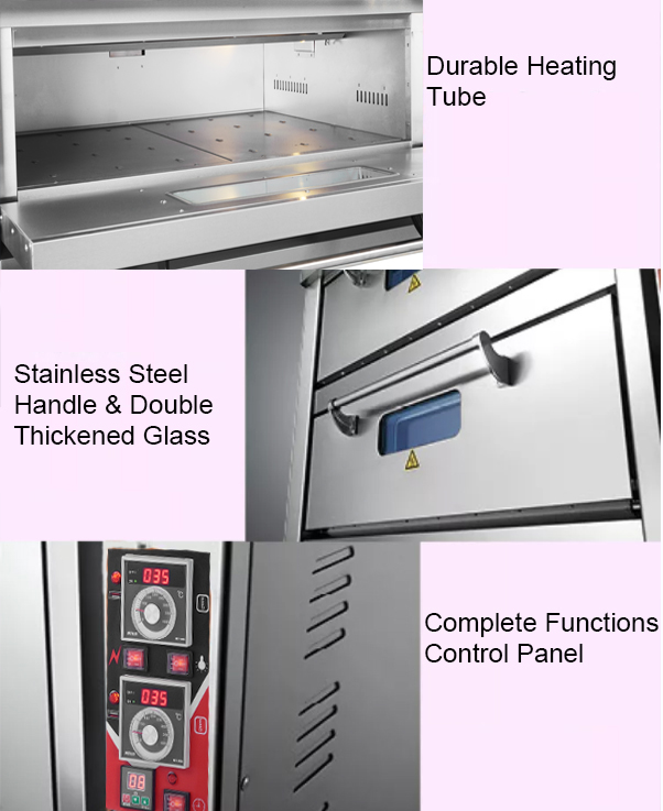 220 Voltage Commercial Ovens Gas and Electric Baking Machine with Stainless Steel