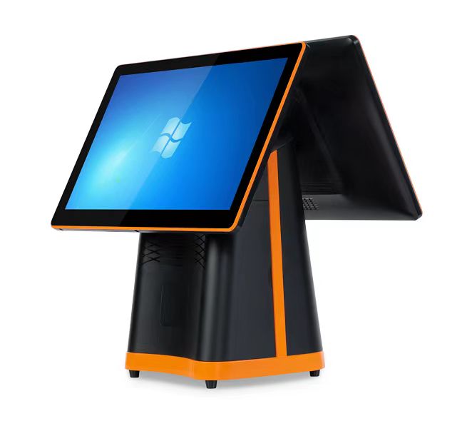 15.6'' Touch Screen Cash Register with Win 10/Android OS and Full HD 1080P Main Display