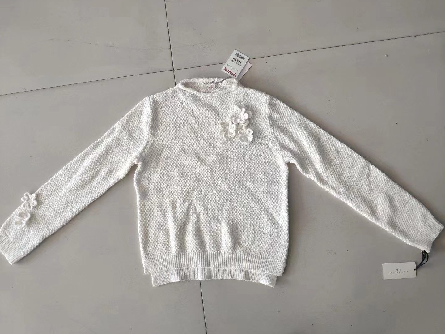 Stockpapa Pullover Cotton Ladies Crop Top Custom Fitness Kid Crewneck Sweatshirt