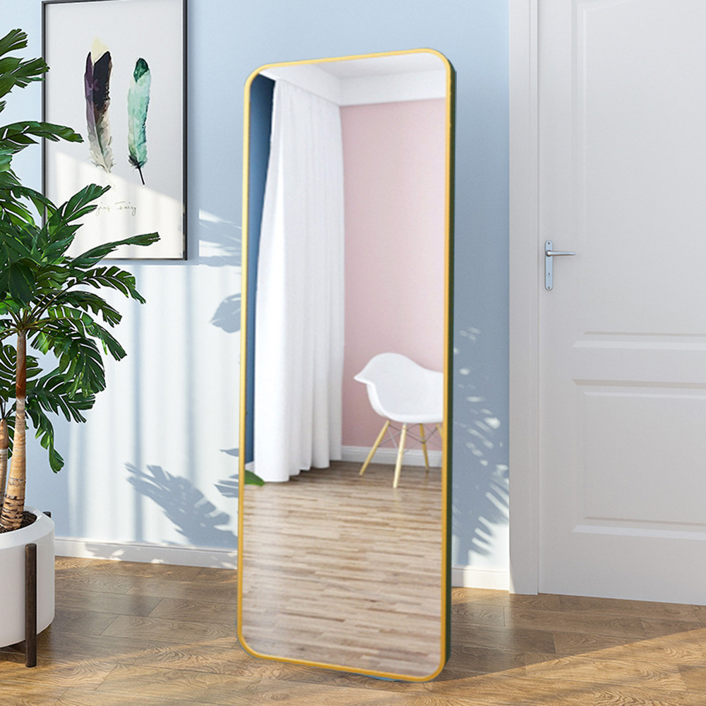 Nordic Style Arch Floor Mirror for Full Length Reflection in Living Room and Bathroom
