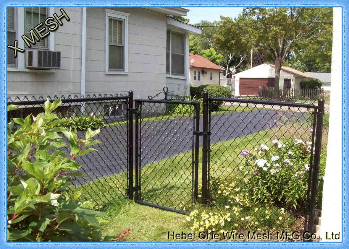 Black PVC Coated Chain Link Fence-PCLF001