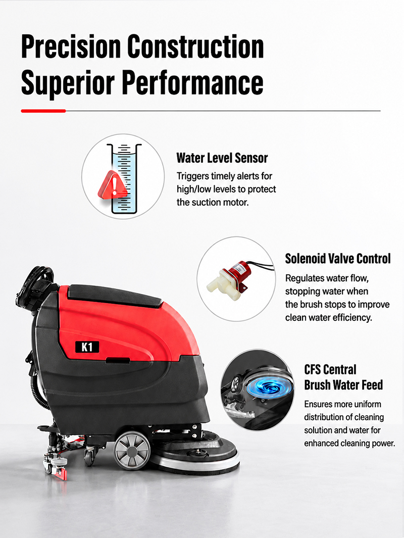 K1 floor scrubber control system
