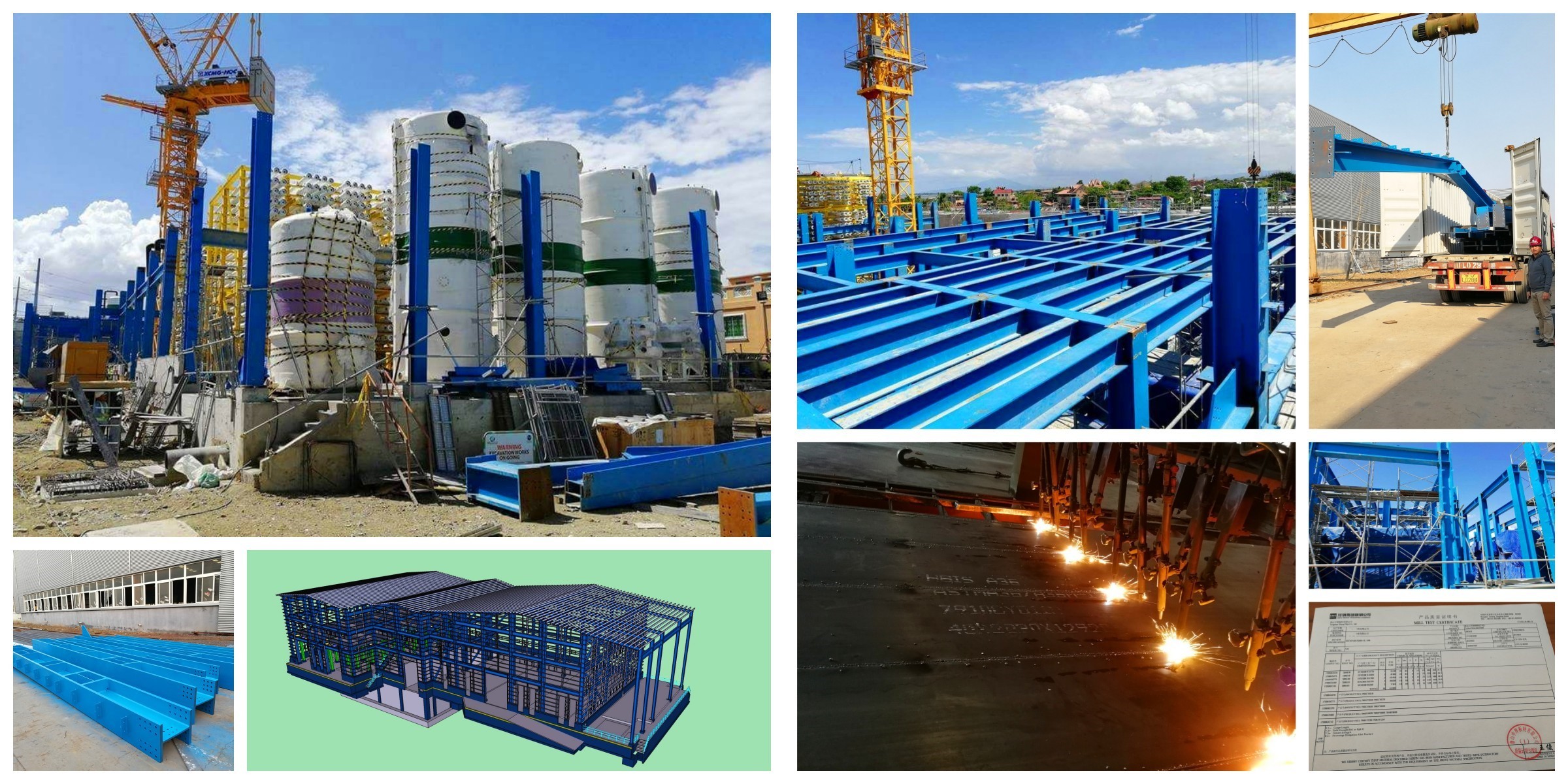 Low Cost Prefabricated Steel Structure Warehouse Fast Construction Speed High Degree Customization