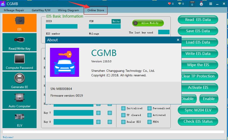 CGDI MB Key Programmer + ELV Simulator + EIS/ELV Test Line Full Adapters for ELV Repair Get 1 Free Token Daily