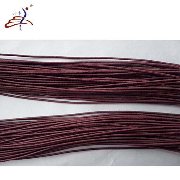 1.5mm Black Round Elastic Cord Polyester Elastic Bungee Cord