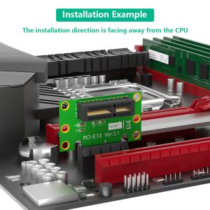PCI Express 1X Riser Card 270-Degree Angle 43x23x13mm
