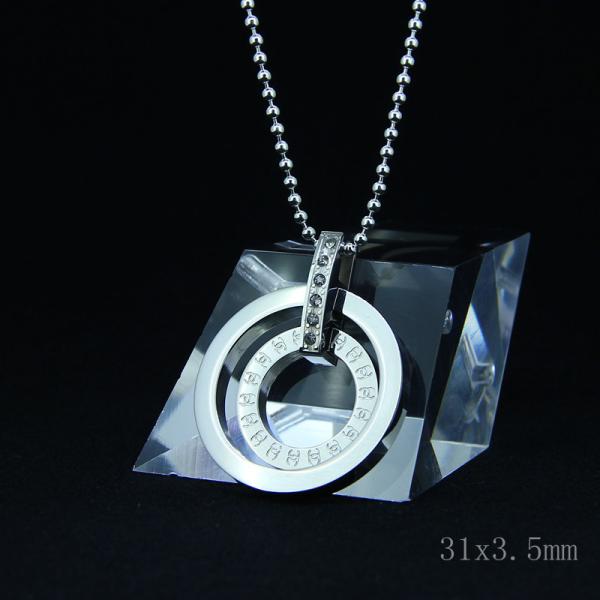 Fashion High Quality Fashion Stainless Steel Round Shapped Necklace Pendant
