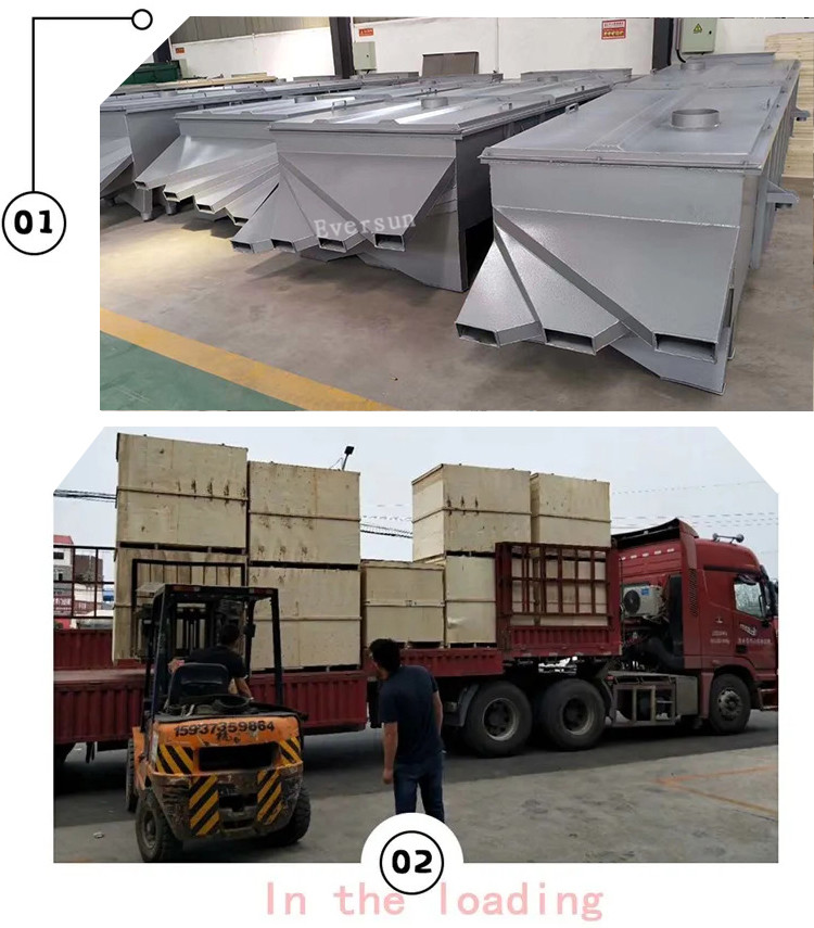 Stainless Steel 20mm Particle Square Linear Vibrating Separator DZSF Series