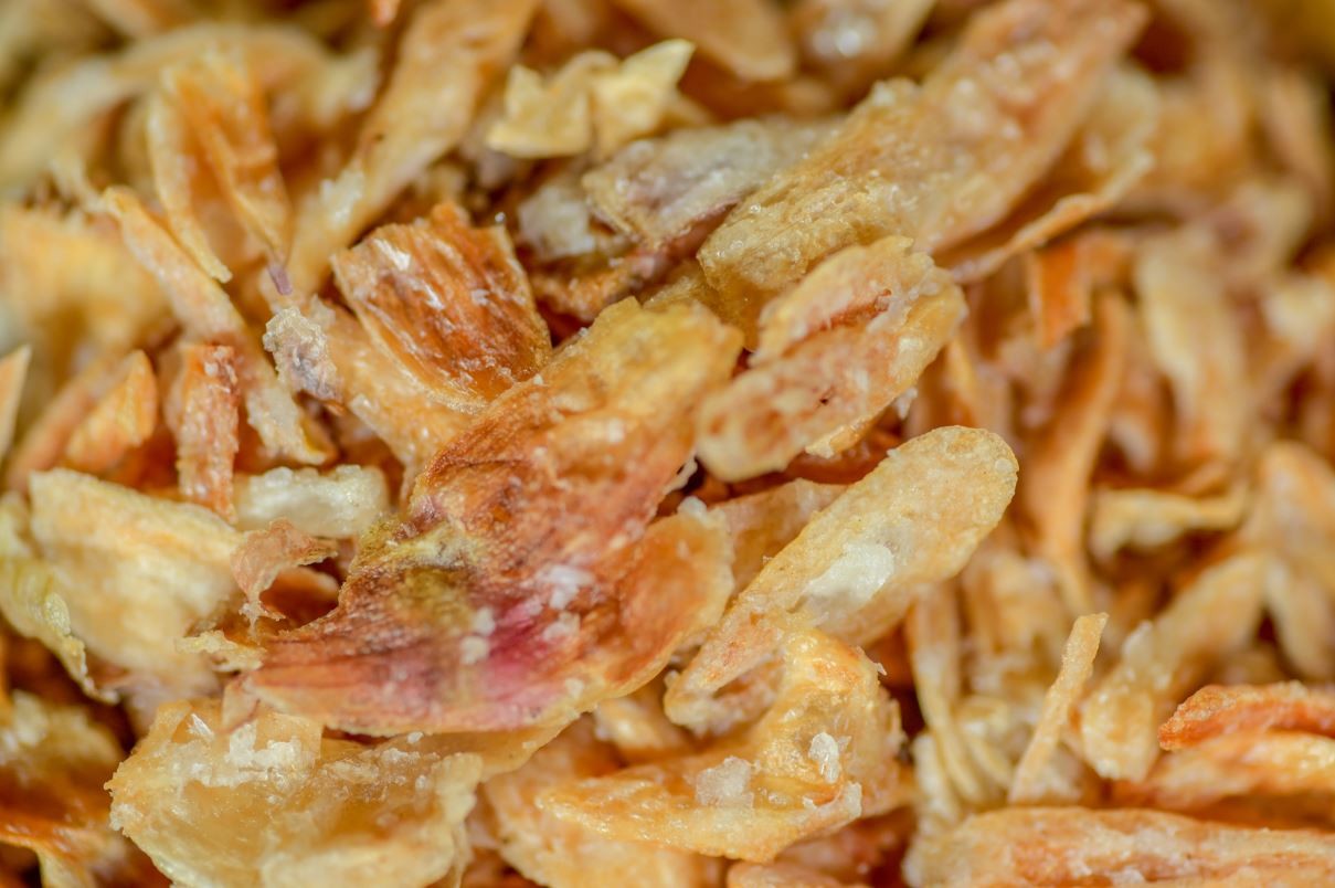 Yellowish 3*3cm Crunchy Deep Fried Vegetables