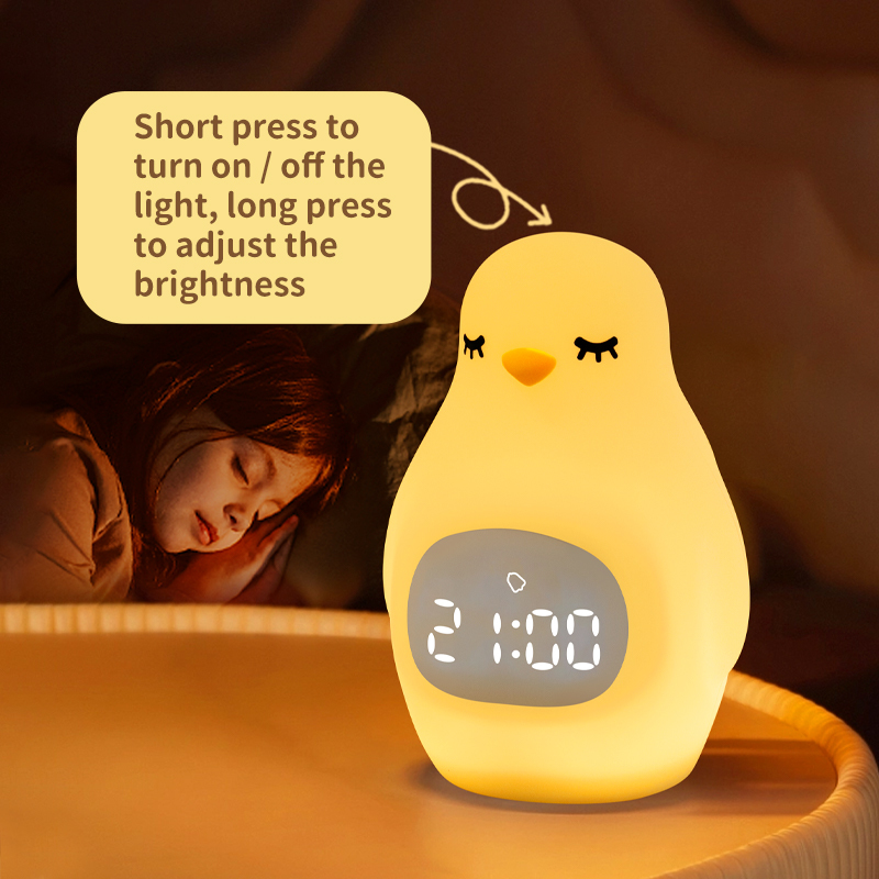 Smart silicone alarm clock