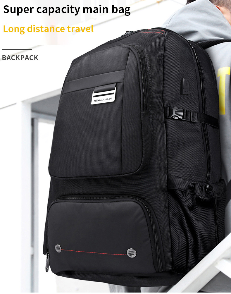 Computer Interlayer Oxford Waterproof Backpack Multifunctional 70l Travel Backpack