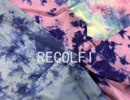 Superfine Fiber Activewear Made From Recycled Plastic Swim Towelling Fabric Solid Plain