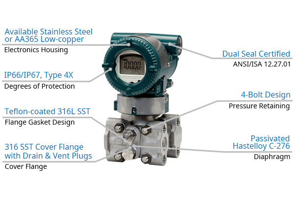 EJA430E Instrument Pressure Transmitter 4-20mA DC Stainless Steel