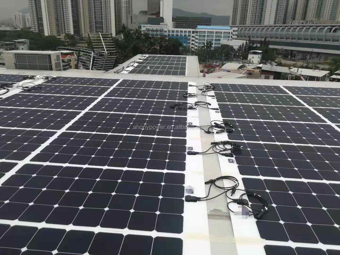 Sunpower 165W Rigid Walkable Solar Panel ETFE Surface For Boat Yacht Rv Roof