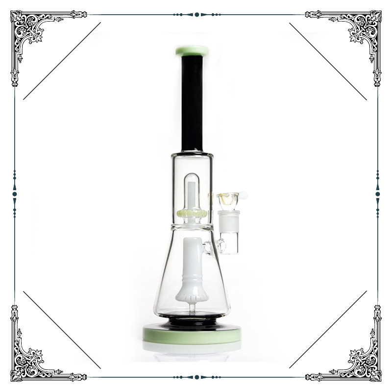 Birdcage Percolator Tabacco Glass Bongs Tall Perc Hookah Bongs White Showerhead
